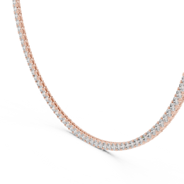 Classic 4.00 mm Lab-Grown Diamond Tennis Necklace (124 Stones | 37.20 Ct TW)