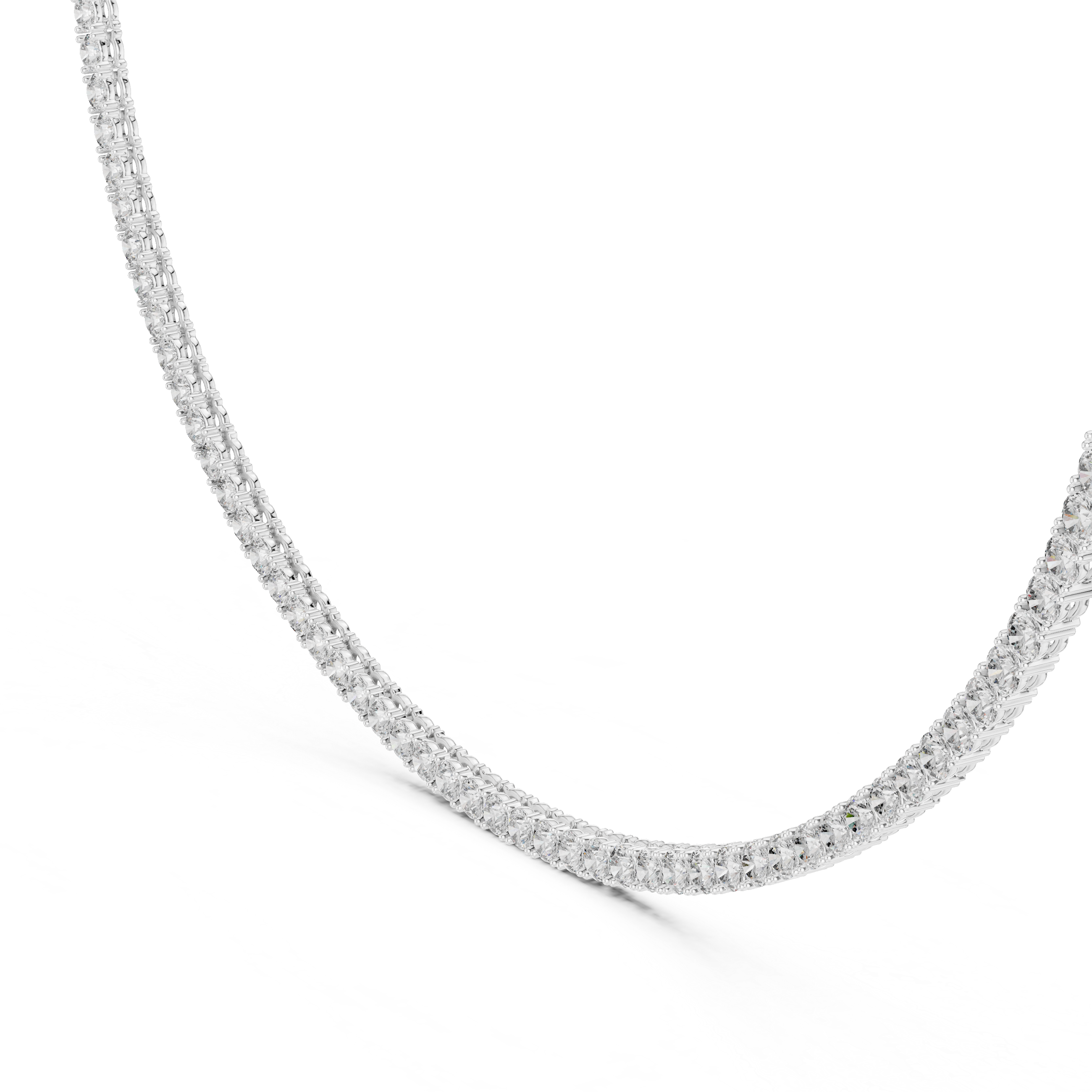 Classic 4.00 mm Lab-Grown Diamond Tennis Necklace (124 Stones | 37.20 Ct TW)