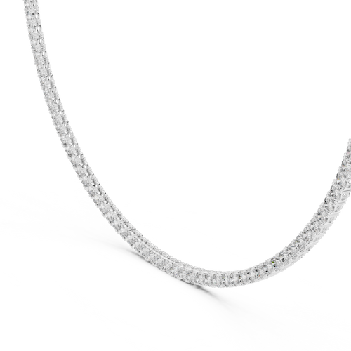 Classic 4.00 mm Lab-Grown Diamond Tennis Necklace (124 Stones | 37.20 Ct TW)