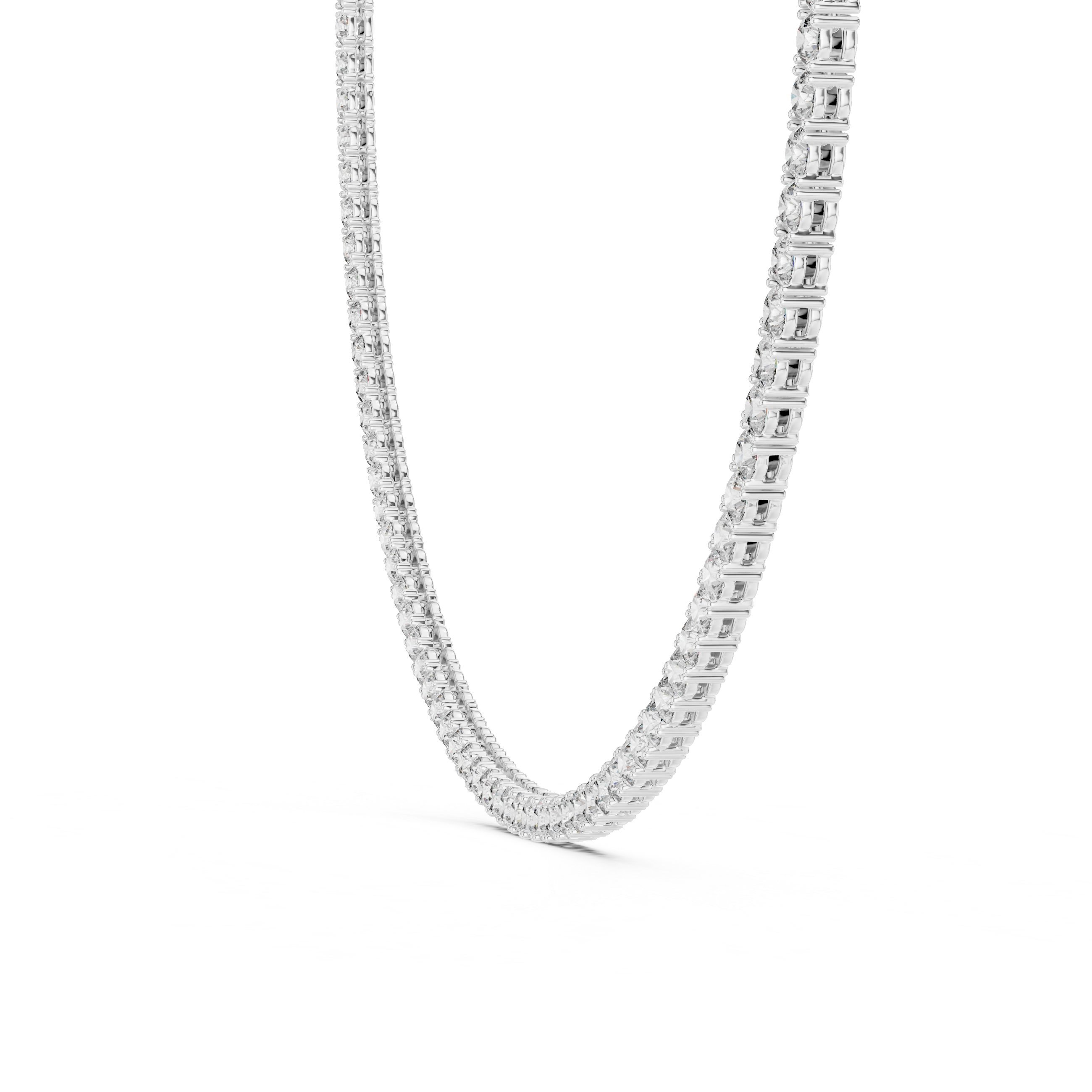 Classic 4.00 mm Lab-Grown Diamond Tennis Necklace (124 Stones | 37.20 Ct TW)