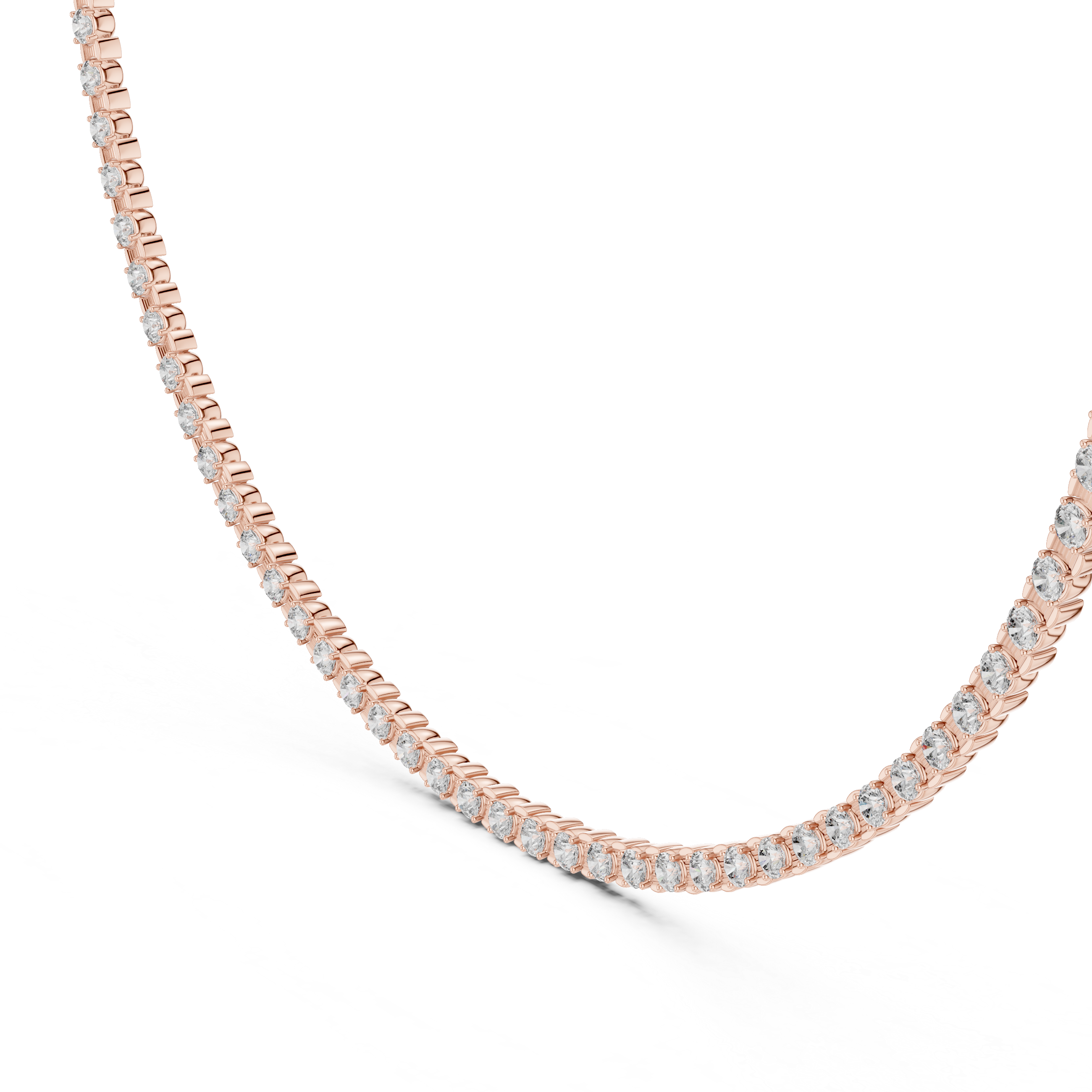 Classic 4.09 mm Lab-Grown Diamond Tennis Necklace (96 Stones | 14.016 Ct TW)