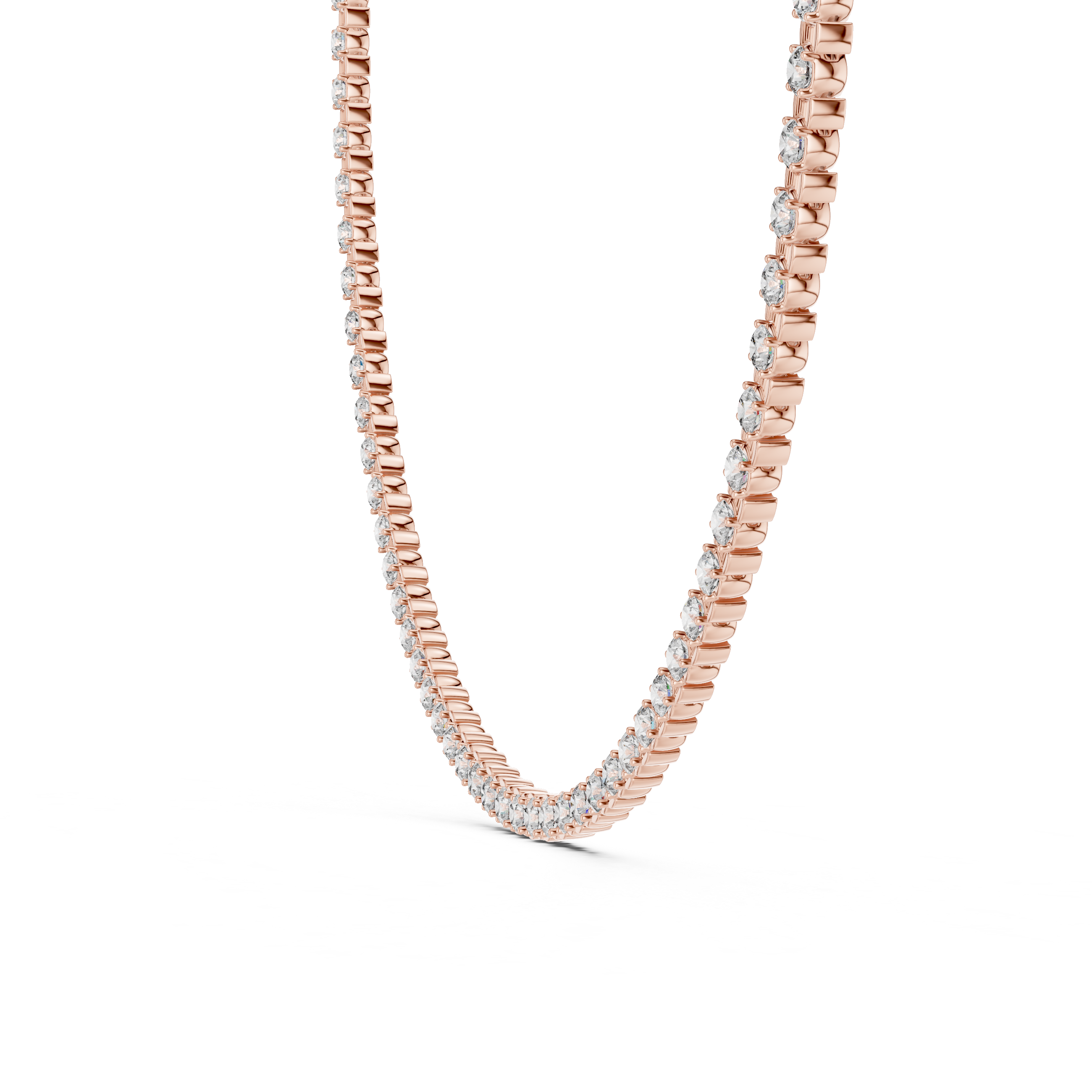 Classic 4.09 mm Lab-Grown Diamond Tennis Necklace (96 Stones | 14.016 Ct TW)