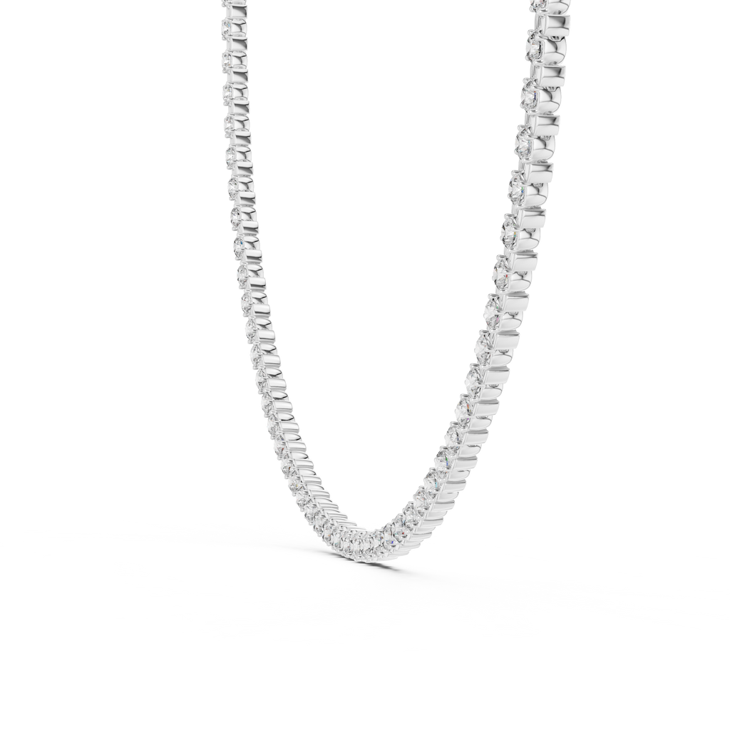 Classic 4.09 mm Lab-Grown Diamond Tennis Necklace (96 Stones | 14.016 Ct TW)