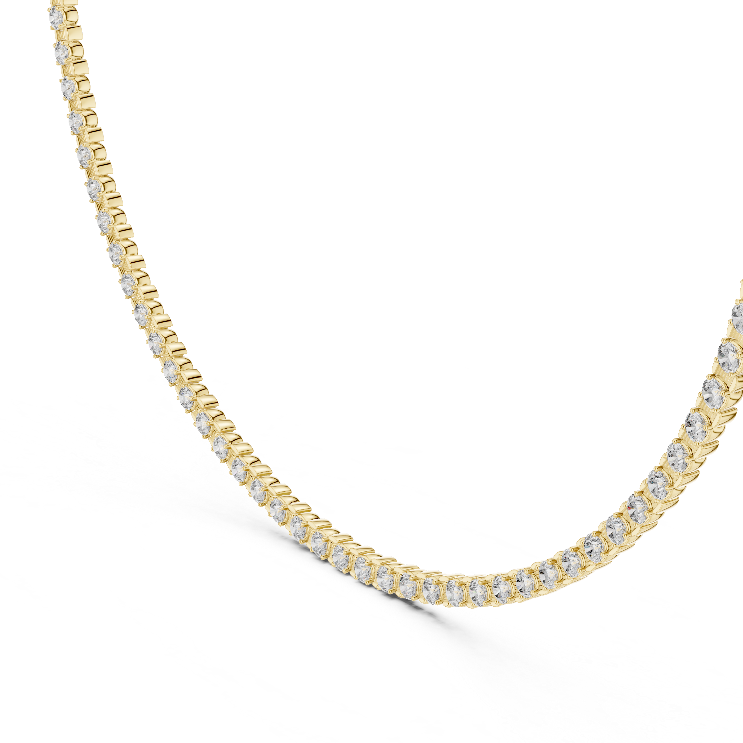 Classic 4.09 mm Lab-Grown Diamond Tennis Necklace (96 Stones | 14.016 Ct TW)