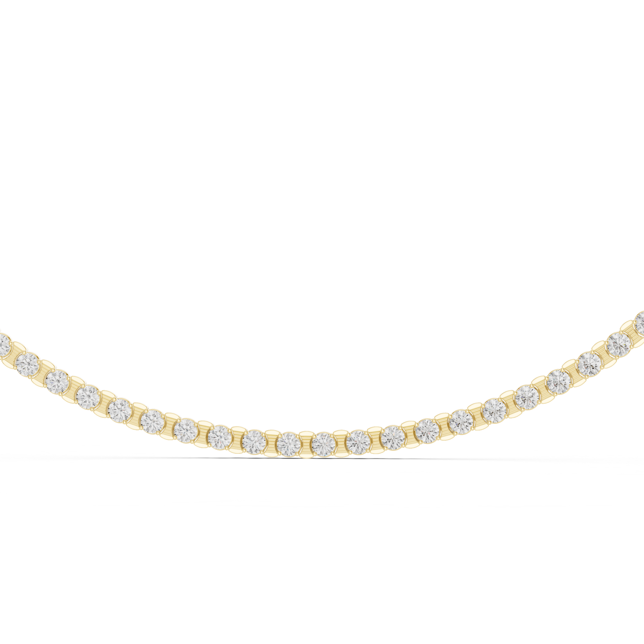 Classic 4.09 mm Lab-Grown Diamond Tennis Necklace (96 Stones | 14.016 Ct TW)