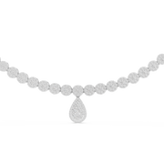 Luxury Pear & Round Lab-Grown Diamond Statement Necklace (21.56 mm Pendant | 401 Stones | 7.884 Ct TW)