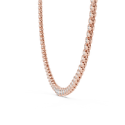 Premium Round Lab-Grown Diamond Necklace (6.05 mm Feature Stone | 117 Stones | 11.006 Ct TW)