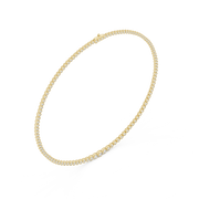 Premium Round Lab-Grown Diamond Necklace (6.05 mm Feature Stone | 117 Stones | 11.006 Ct TW)