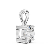 Classic Round Lab-Grown Diamond Pendant (6.50 mm Center Stone | Prong Setting | Minimalist Design)