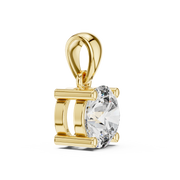 Classic Round Lab-Grown Diamond Pendant (6.50 mm Center Stone | Prong Setting | Minimalist Design)