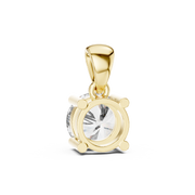 Classic Round Lab-Grown Diamond Pendant (6.50 mm Center Stone | Prong Setting | Minimalist Design)