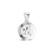 Elegant Halo Lab-Grown Diamond Pendant (10.47 mm Width | 6.70 mm Height | 21 Stones | 1.20 Ct TW)