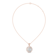 Premium Halo Round Lab-Grown Diamond Pendant (14.38 mm | 22 Stones | 3.22 Ct TW)