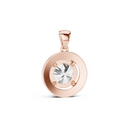 Premium Halo Round Lab-Grown Diamond Pendant (14.38 mm | 22 Stones | 3.22 Ct TW)