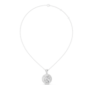 Premium Halo Round Lab-Grown Diamond Pendant (14.38 mm | 22 Stones | 3.22 Ct TW)