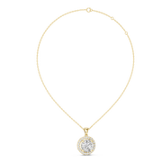 Premium Halo Round Lab-Grown Diamond Pendant (14.38 mm | 22 Stones | 3.22 Ct TW)