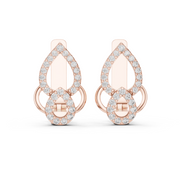 Elegant Dual-Tier Teardrop Lab-Grown Diamond Earrings (9.72 mm × 7.71 mm | 0.364 Ct TW)