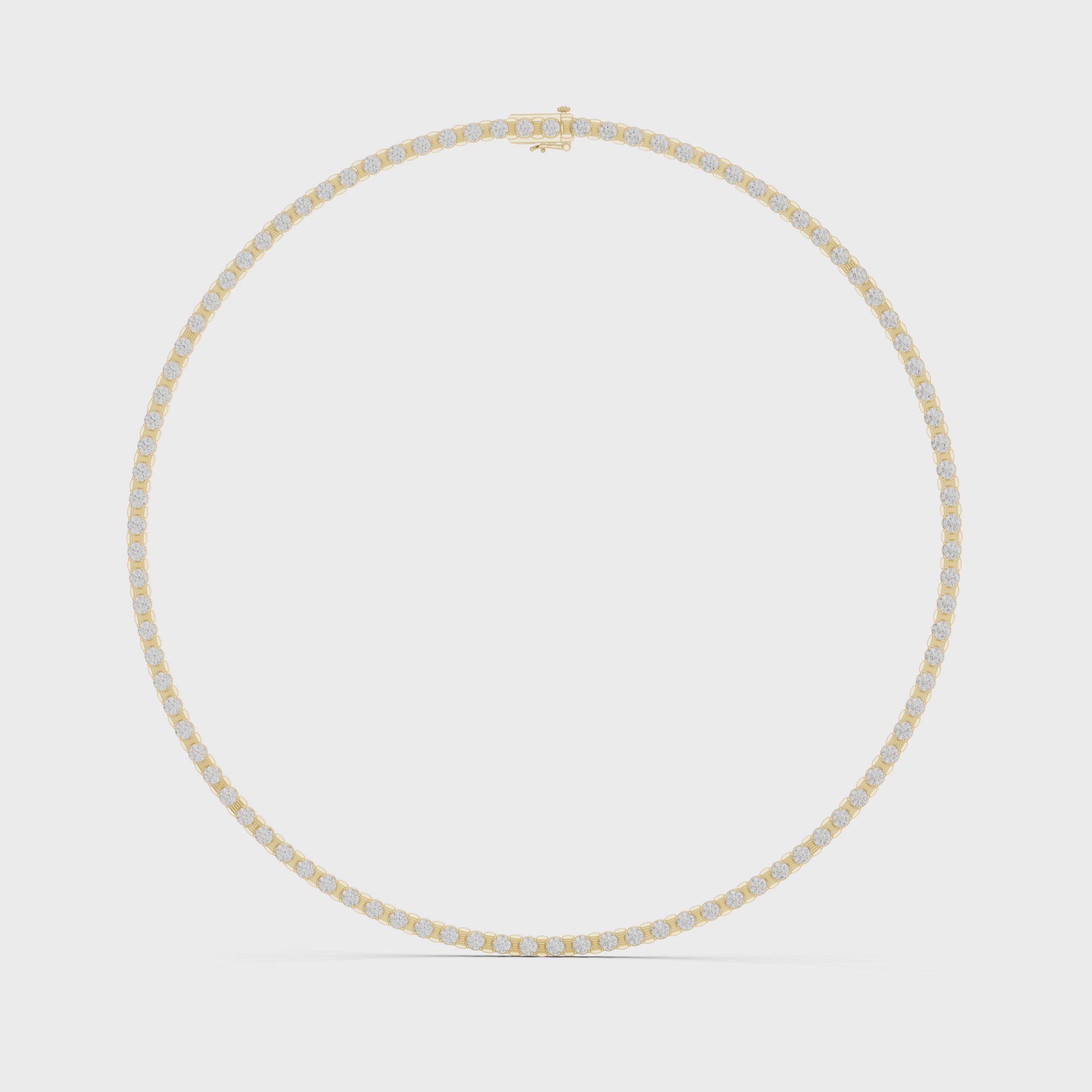 Classic 4.09 mm Lab-Grown Diamond Tennis Necklace (96 Stones | 14.016 Ct TW)
