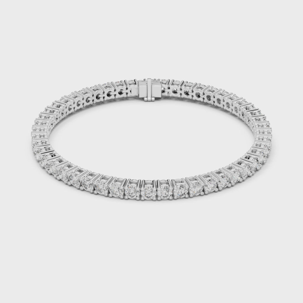 Classic Round Diamond Tennis Bracelet (6.37 Ct TW)