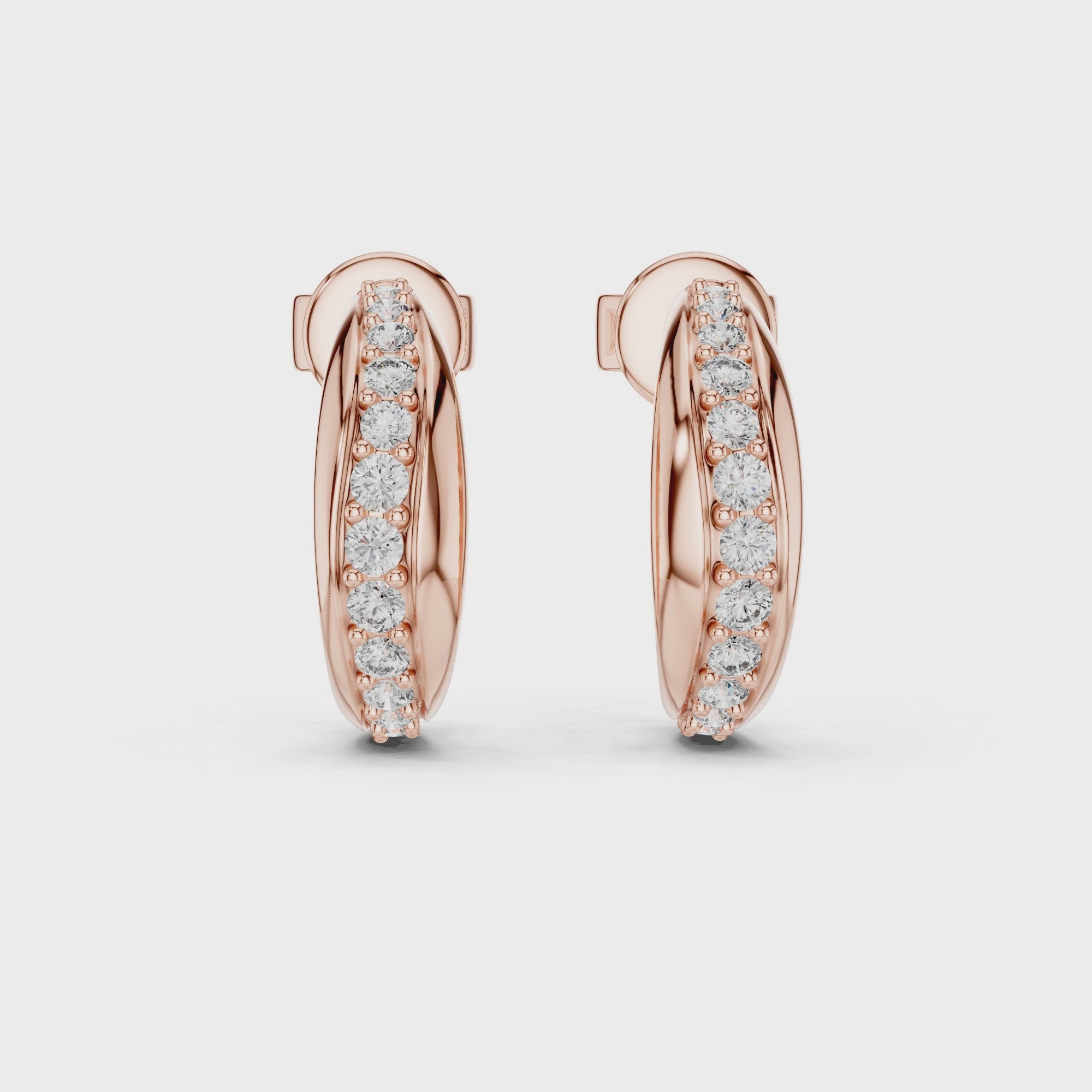 Classic Micro-Pavé Lab-Grown Diamond Hoop Earrings (13.88 mm | 0.38 Ct TW)Classic Micro-Pavé Lab-Grown Diamond Hoop Earrings (13.88 mm | 0.38 Ct TW)