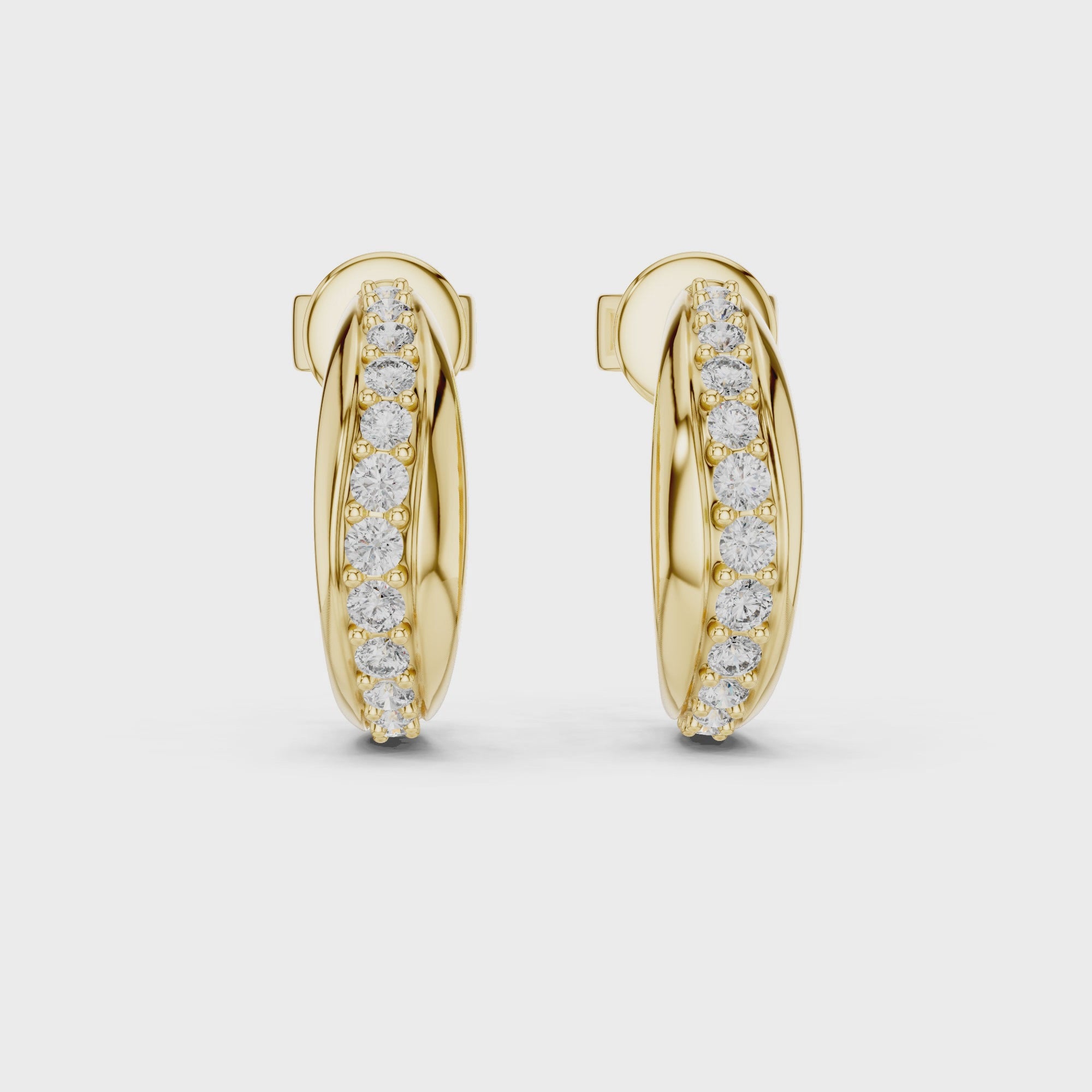 Classic Micro-Pavé Lab-Grown Diamond Hoop Earrings (13.88 mm | 0.38 Ct TW)Classic Micro-Pavé Lab-Grown Diamond Hoop Earrings (13.88 mm | 0.38 Ct TW)