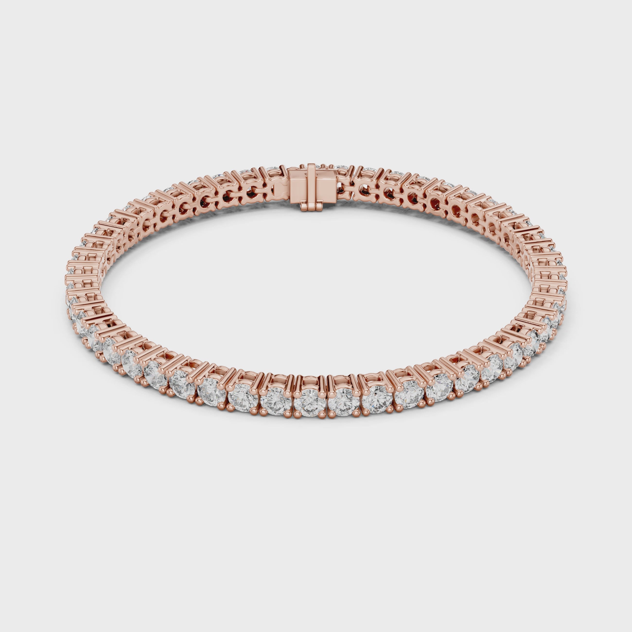 Classic Round Diamond Tennis Bracelet (6.37 Ct TW)