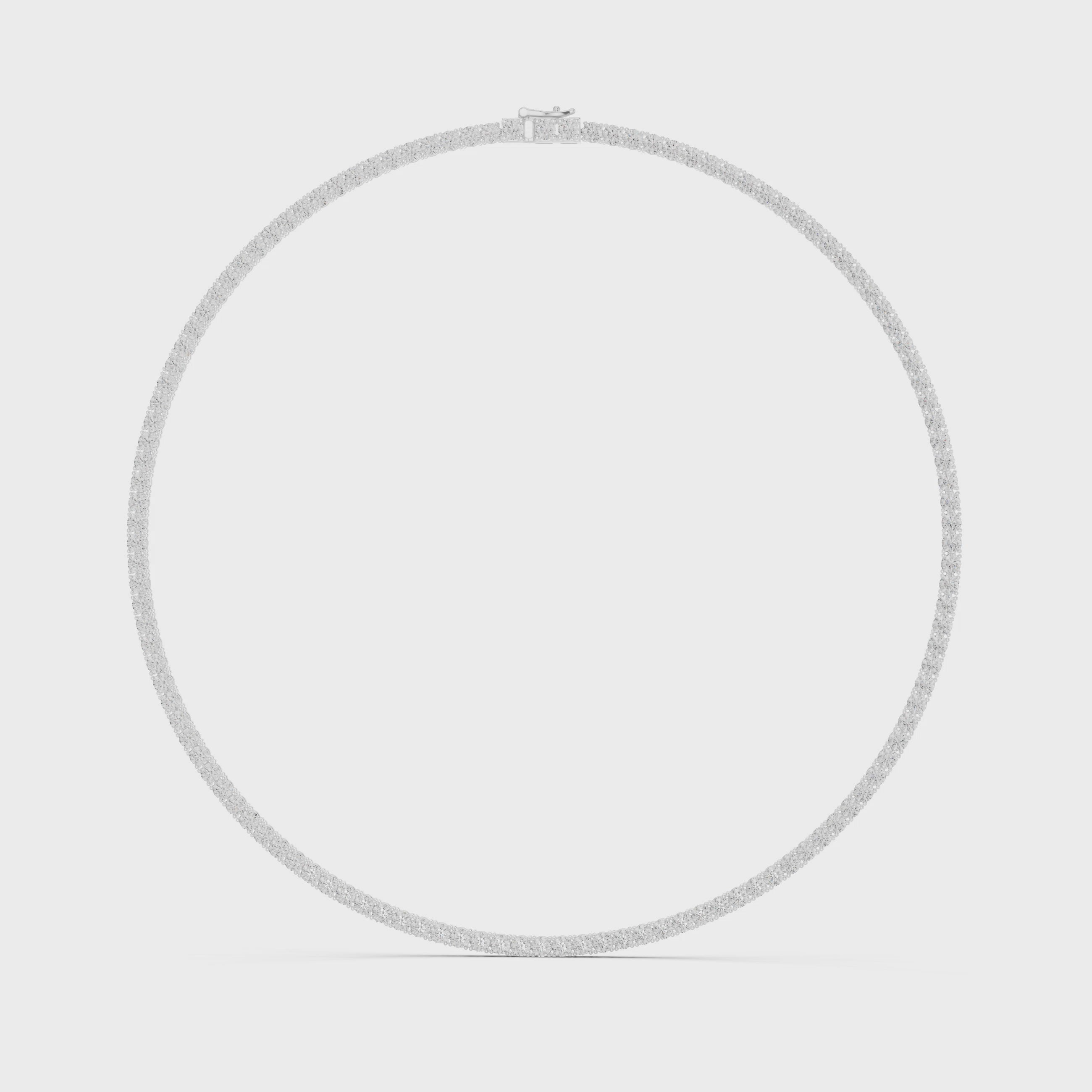 Classic 4.00 mm Lab-Grown Diamond Tennis Necklace (124 Stones | 37.20 Ct TW)